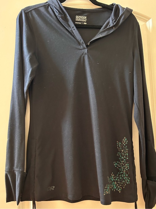 Outdoor Research Tops - Outdoor Research Blackridge Wool Blend Lightweight Hoodie. Geometric graphic. M